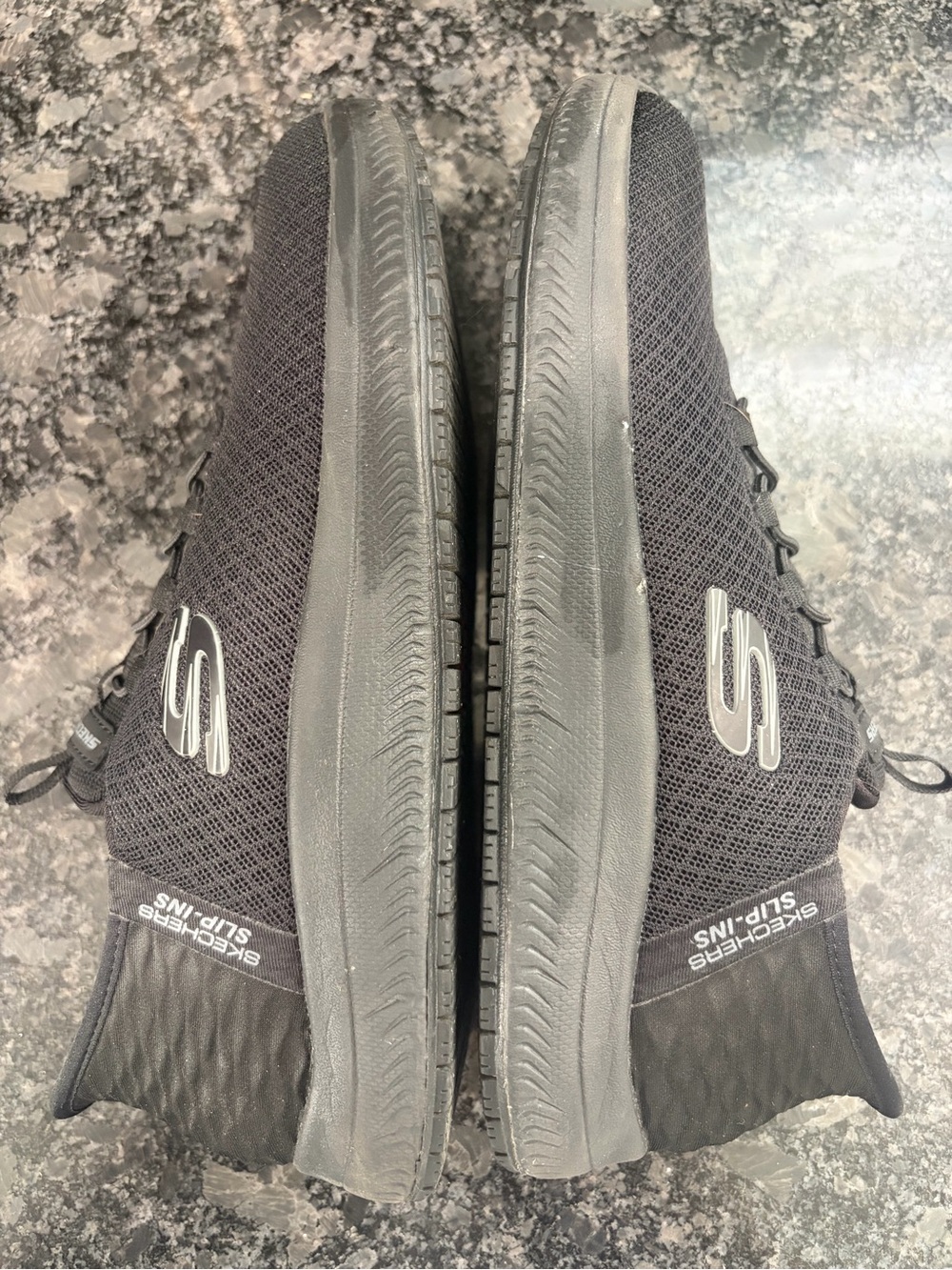 Skechers Black Knit Slip-On Sneakers - Picture 4 of 5